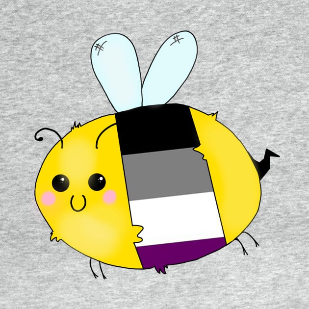 Pride Bees - Asexual by Rendi_the_Graye